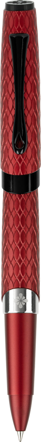 Diplomat Cobra Rollerball Pen - Burgundy Guilloche