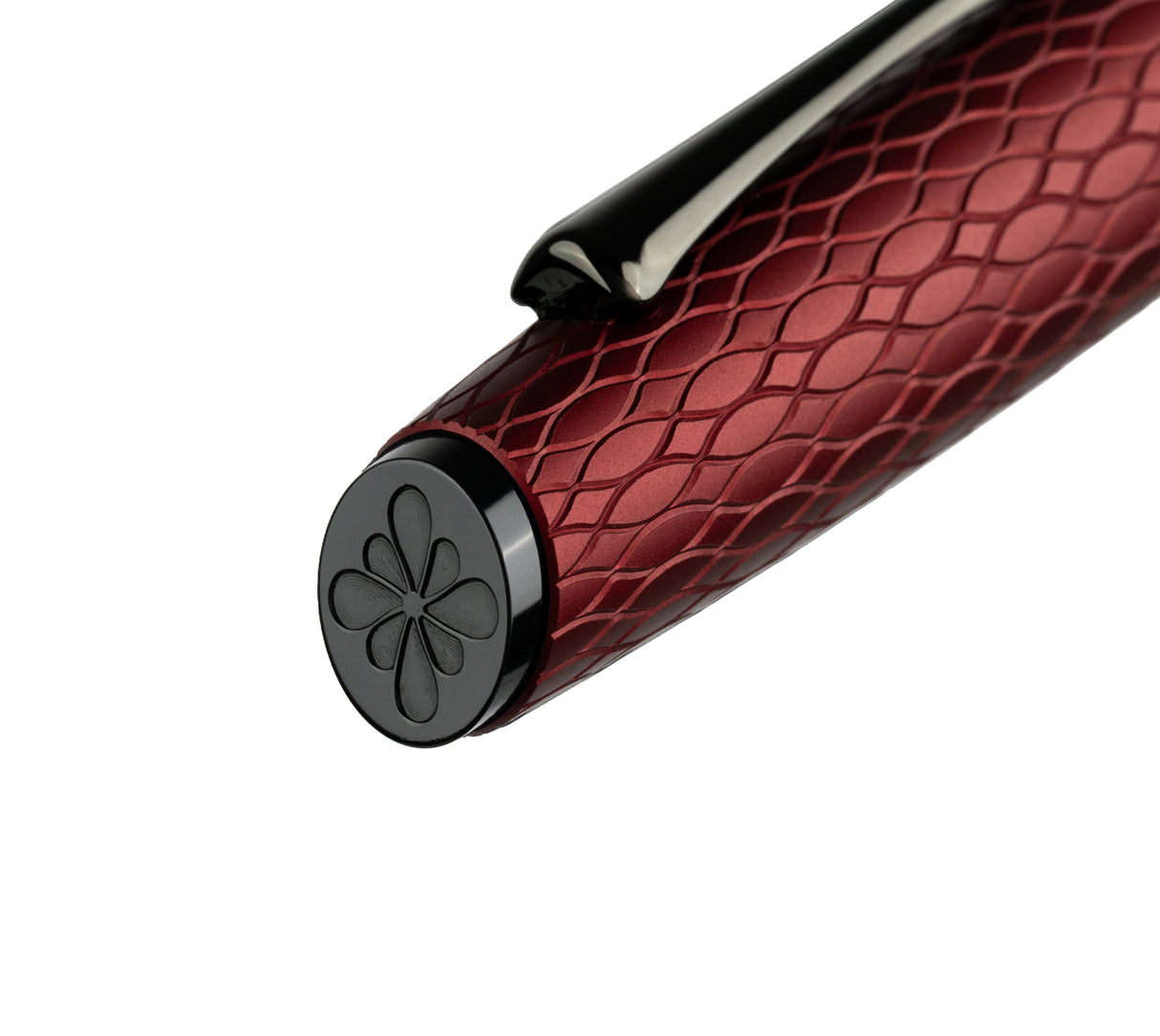 Diplomat Cobra Rollerball Pen - Burgundy Guilloche