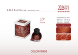 Colorverse 2026 Red Horse Glistening Gold - 15ml Bottled Ink