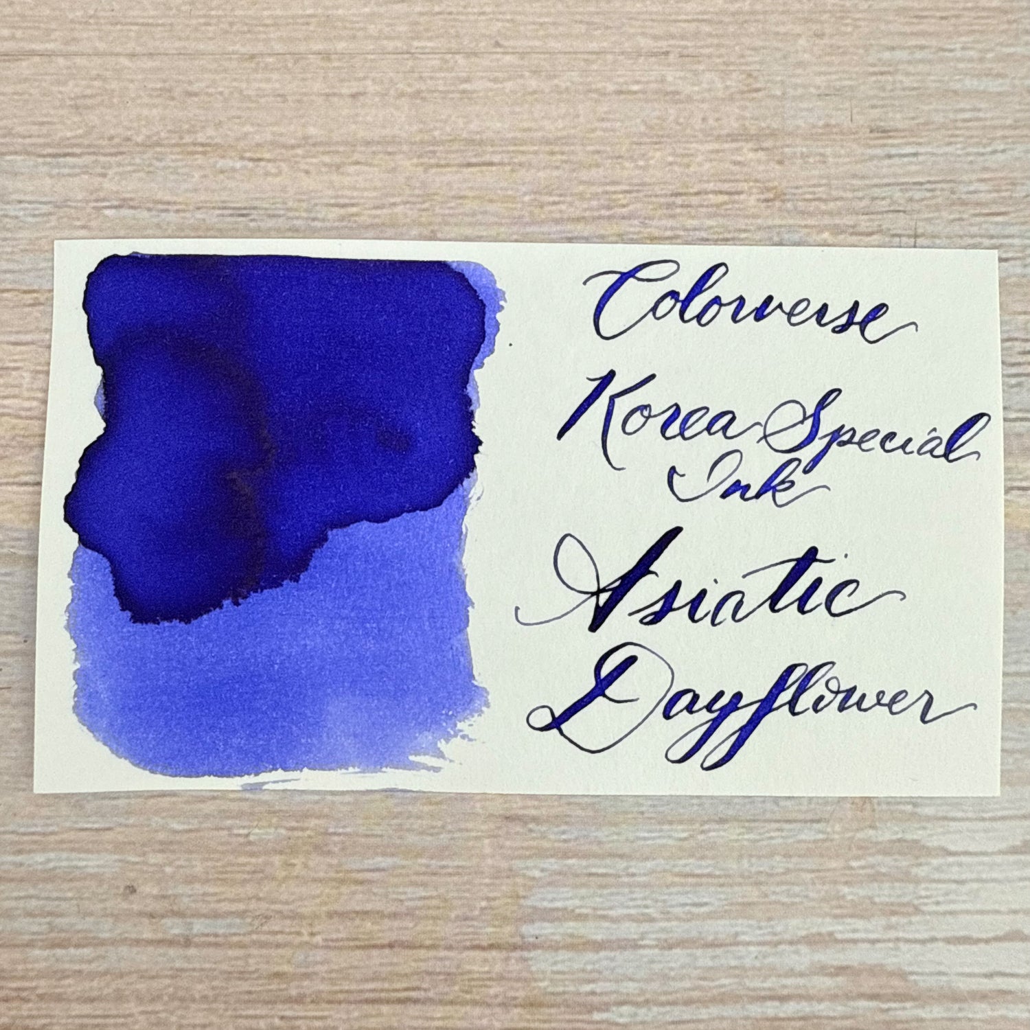 Colorverse 15ml Korea Special Bottled Ink - Asiatic Dayflower