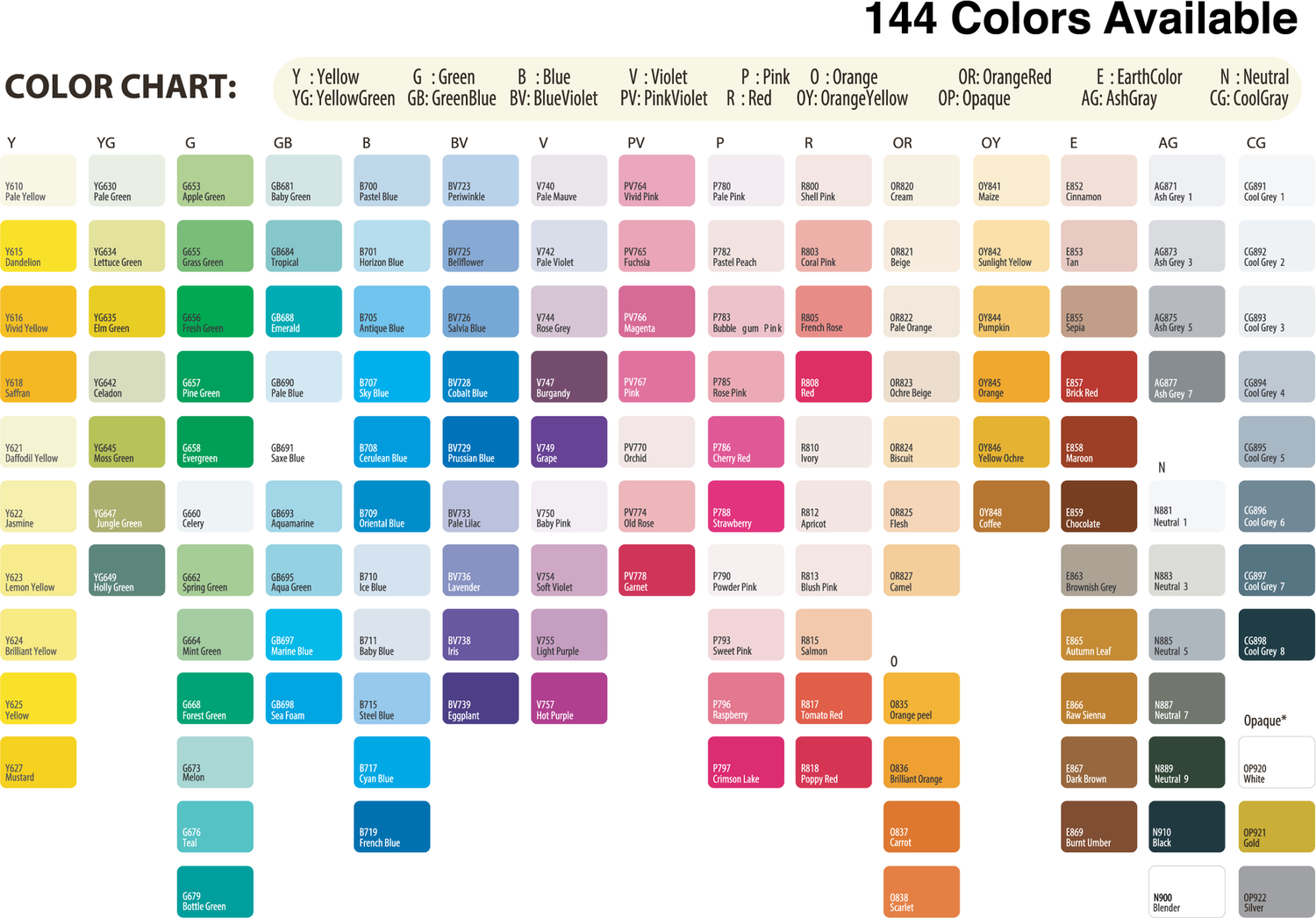 Le Plume Permanent Pastel Set - 24 PCS