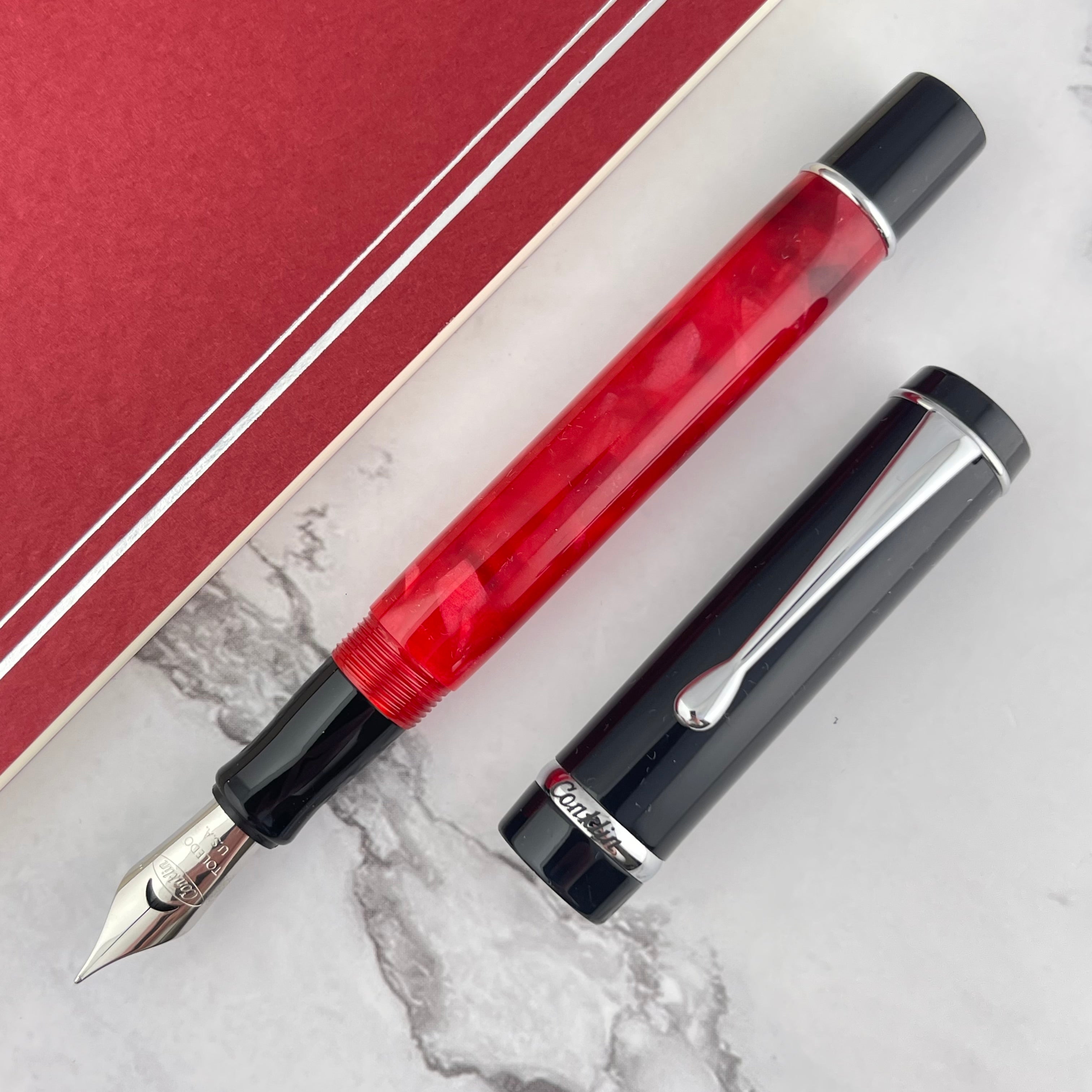 Conklin Duragraph Fountain Pen - Red Nights – Atlas Stationers