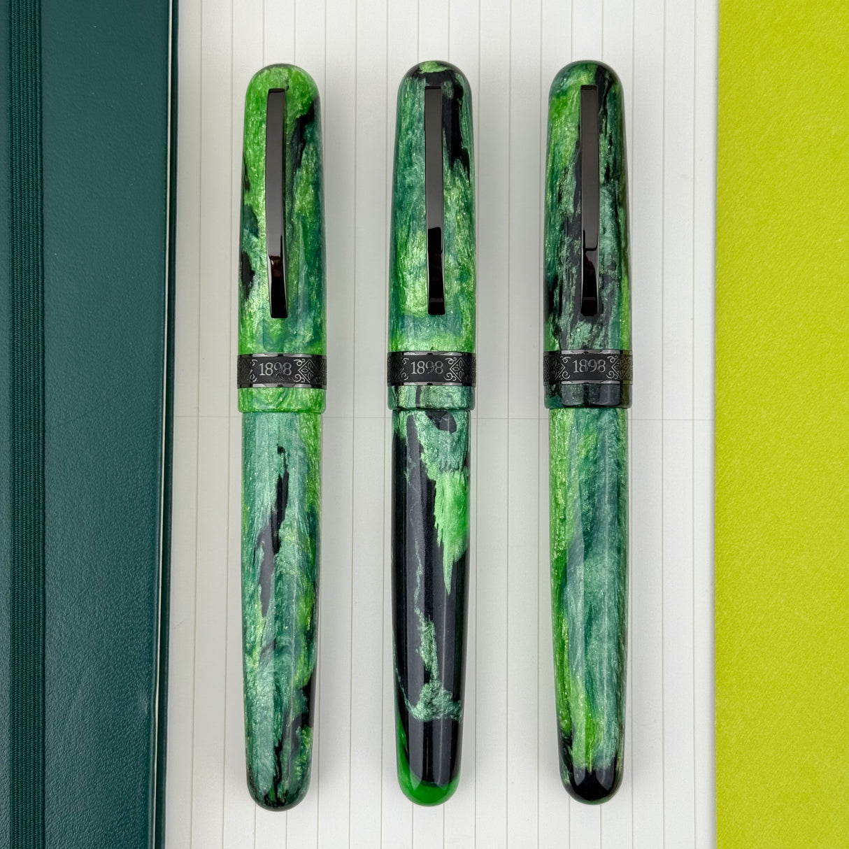 Conklin 1898 Fountain Pen - Clover Valley (Gunmetal Trim) (Limited Edition 198)