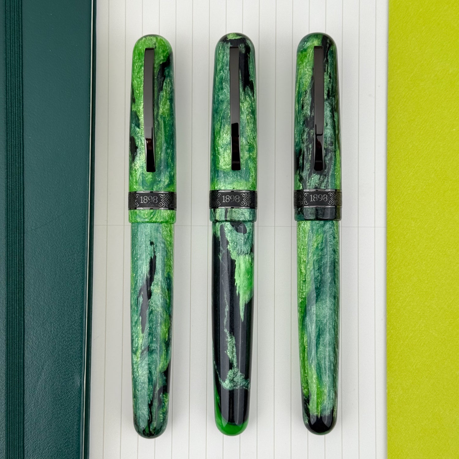 Conklin 1898 Fountain Pen - Clover Valley (Gunmetal Trim) (Limited Edition 198)