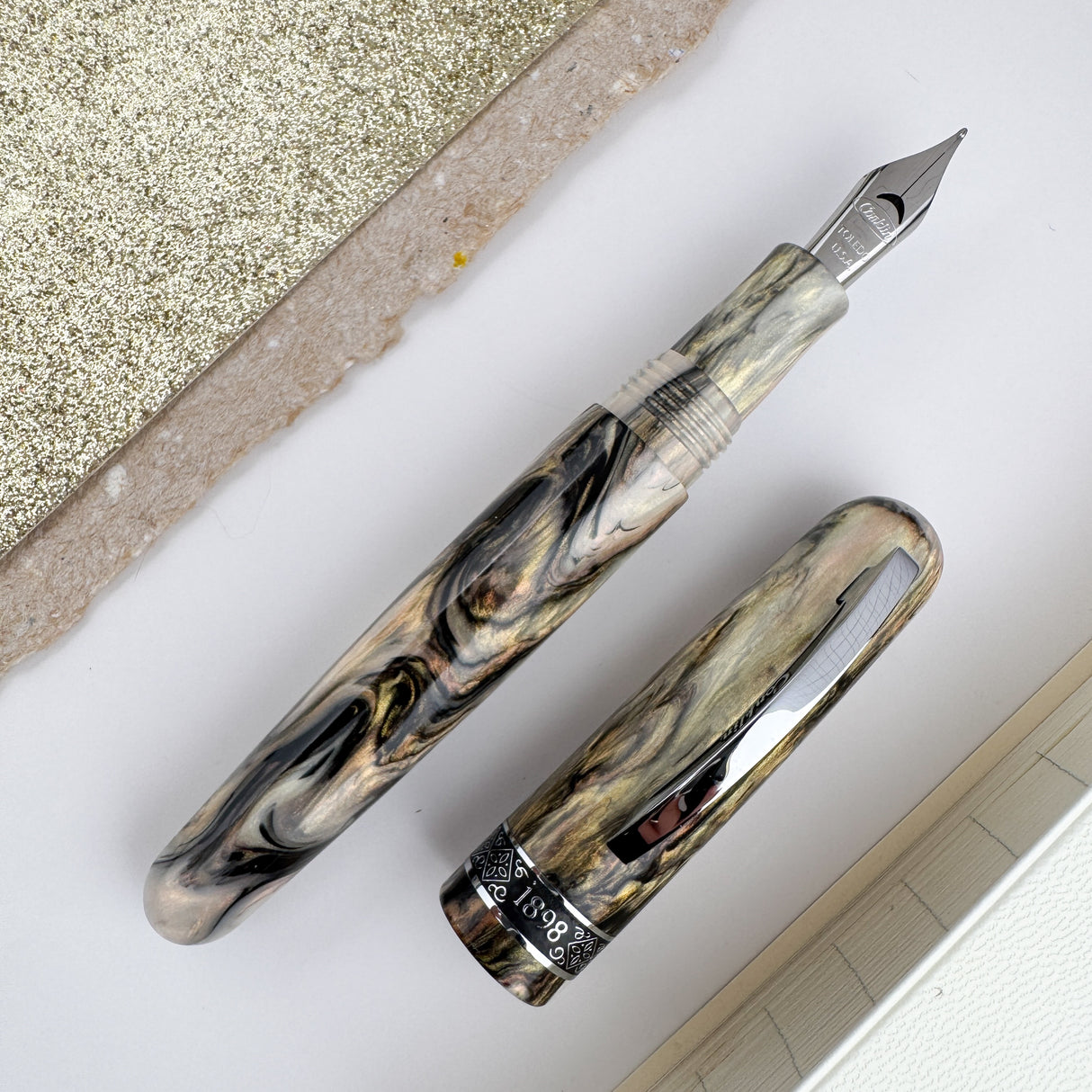 Conklin 1898 Fountain Pen - Golden Abalone (Atlas Exclusive) (Doorbuster)(Doorbuster)