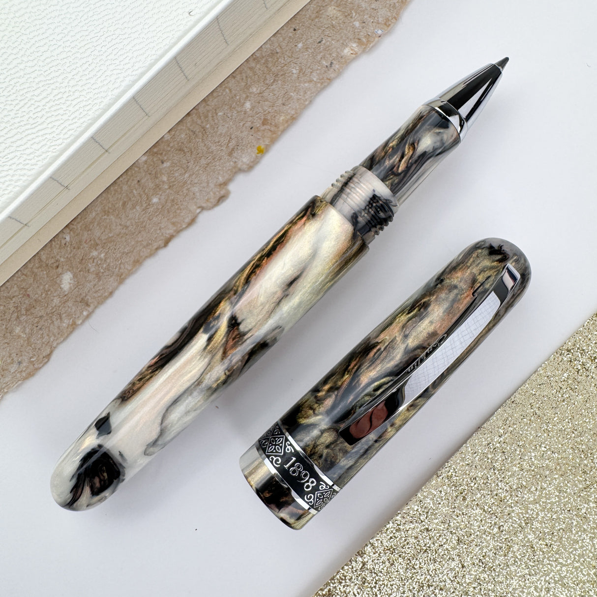 Conklin 1898 Rollerball Pen - Golden Abalone (Atlas Exclusive) (Doorbuster)(Doorbuster)