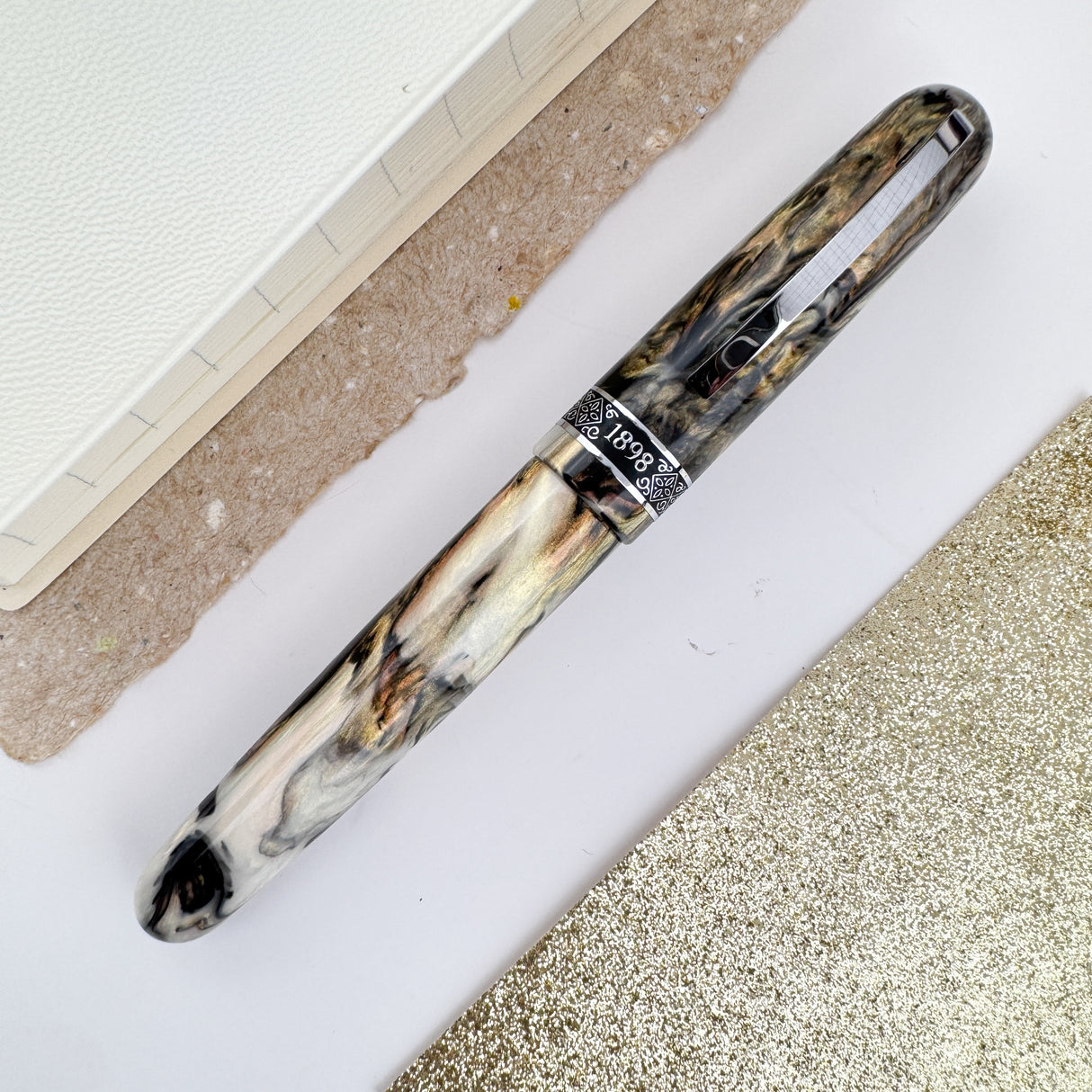 Conklin 1898 Rollerball Pen - Golden Abalone (Atlas Exclusive) (Doorbuster)(Doorbuster)