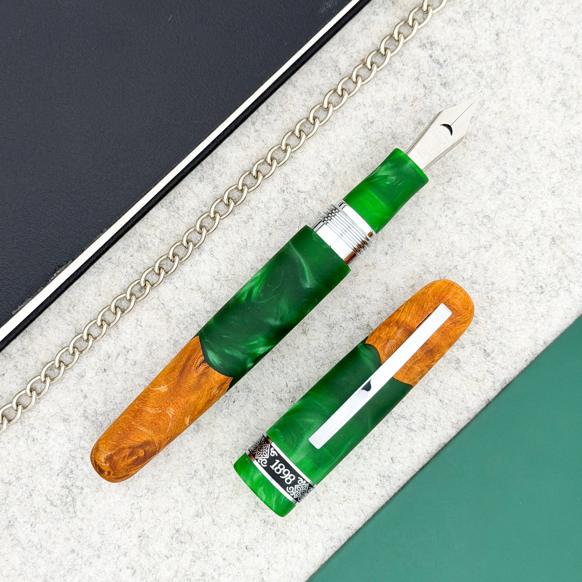 Conklin 1898 Spectra Fusion Fountain Pen - Green (Limited Edition)