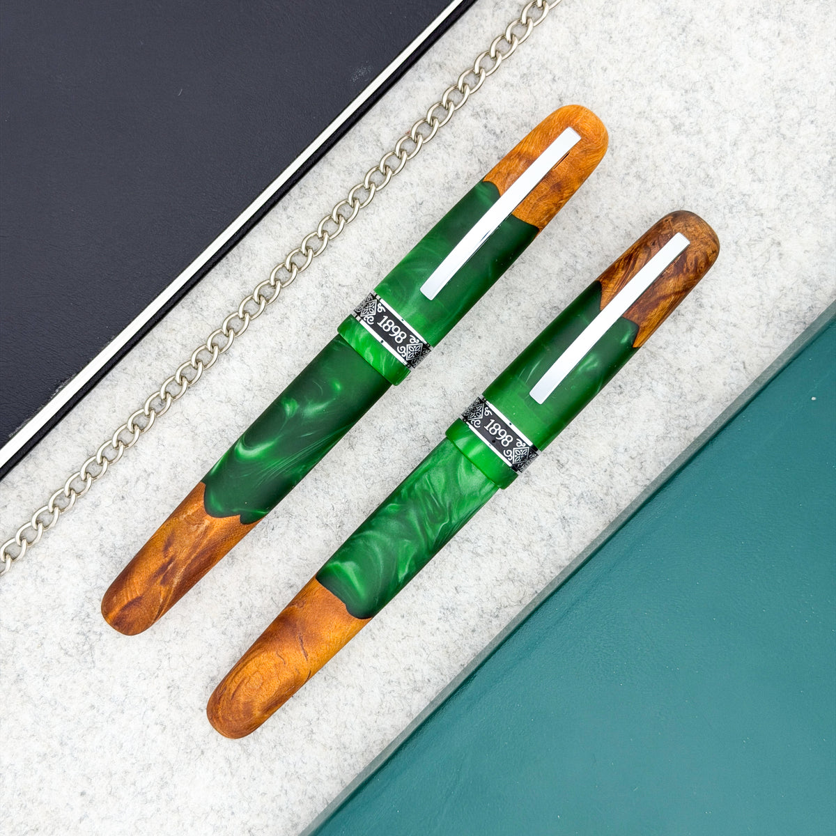Conklin 1898 Spectra Fusion Rollerball Pen - Green (Limited Edition)