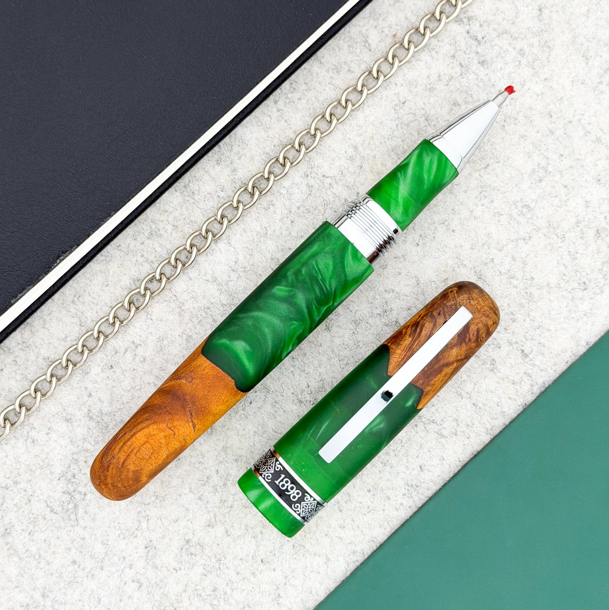 Conklin 1898 Spectra Fusion Rollerball Pen - Green (Limited Edition)