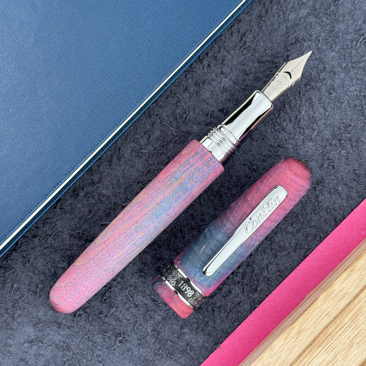 Conklin 1898 Stabilized Wood Fountain Pen - Matte Purple (Limited Edition)