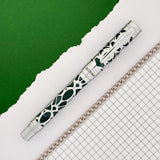 Conklin Endura Deco Crest Fountain Pen - Forest Green/Chrome