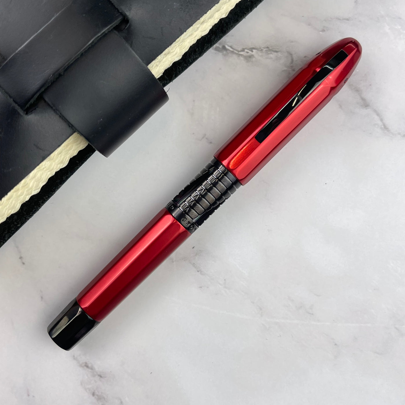 Conklin Nozac Classic 125 Anniversary Fountain Pen - Red / Black (Limited Edition)