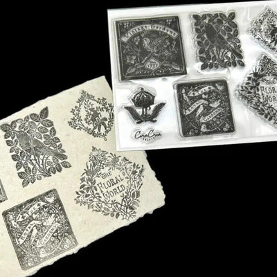 CoraCreaCrafts Clear Stamp - Vintage Gardens