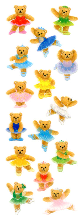 Okuyama & Co Transfer Stickers - Sparkly Bear Ballerina