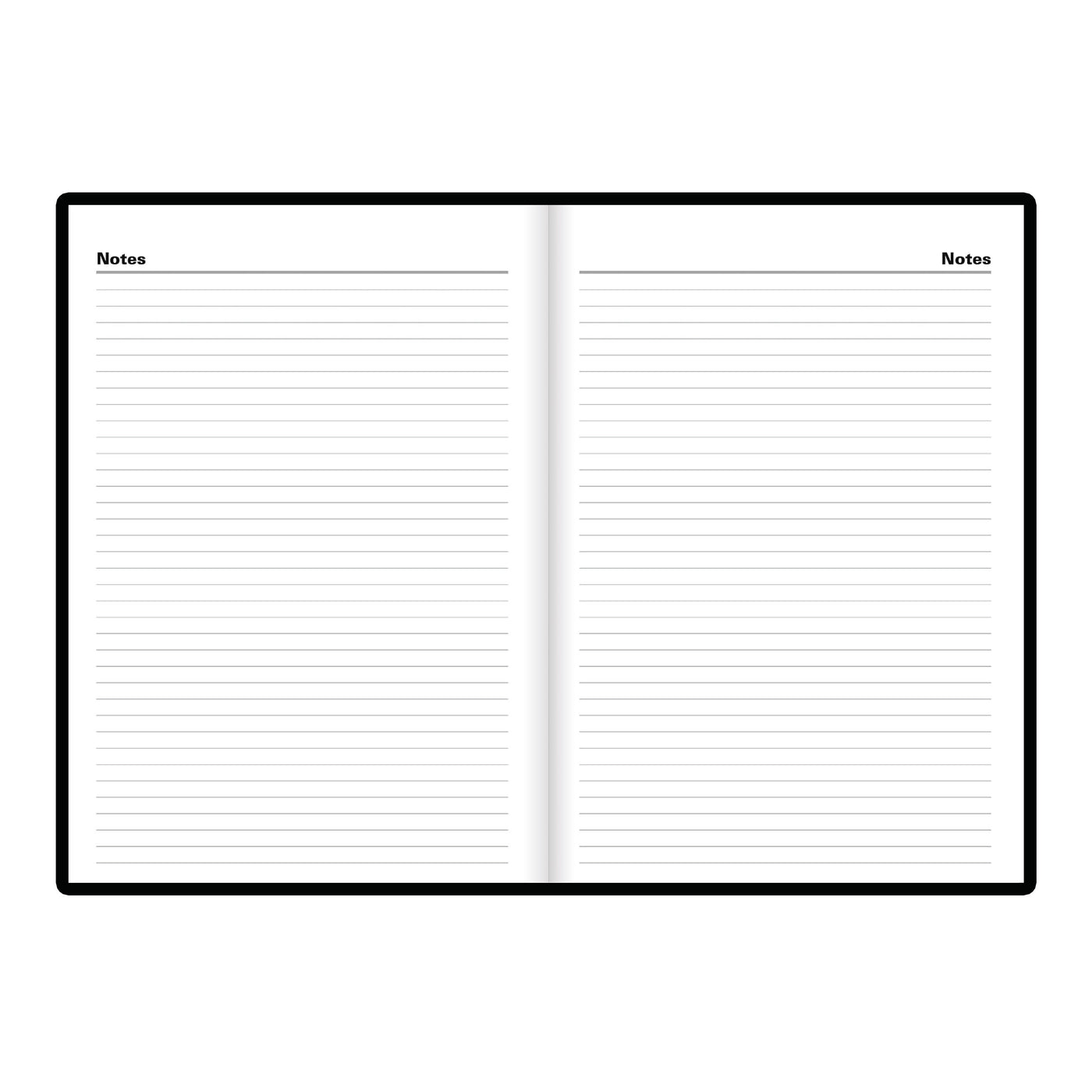 Letts Milano Week to View Appointment Book - 8 1/4" x 5 7/8" - Black
