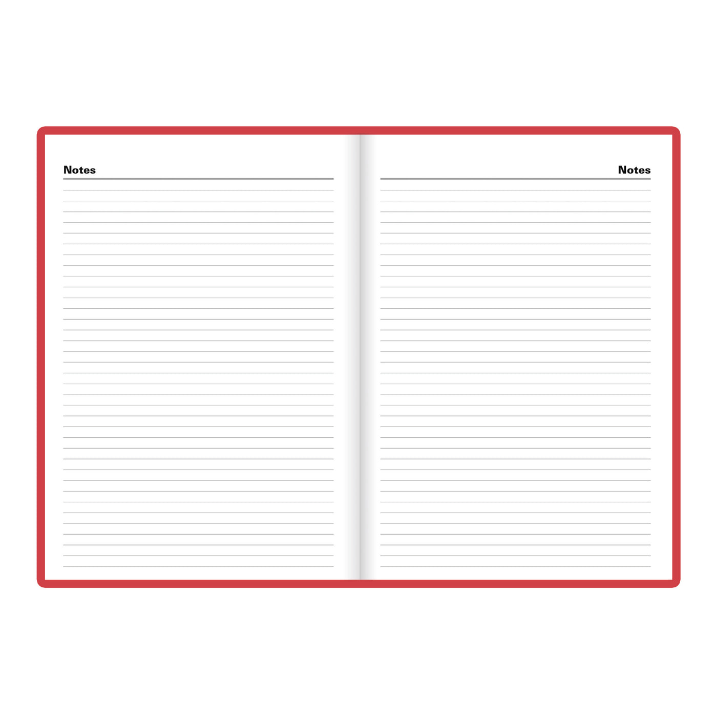 Letts Milano Week to View Appointment Book - 8 1/4" x 5 7/8" - Red