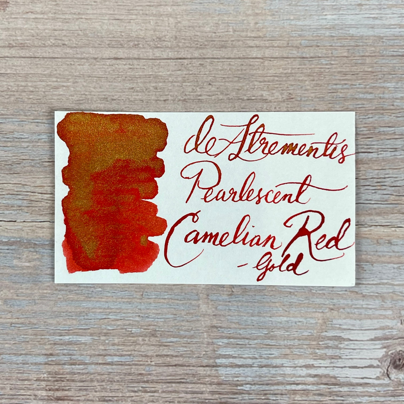 De Atramentis Pearlescent Camelien Red - 45ml Bottled ink