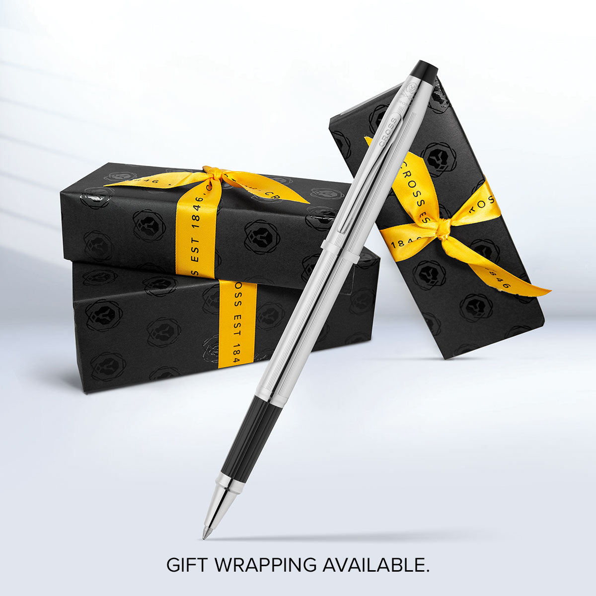 Century II Lustrous Chrome Rollerball Pen - gift wrapping