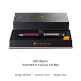 Century II Midnight Plum Ballpoint Pen - gift box and specs