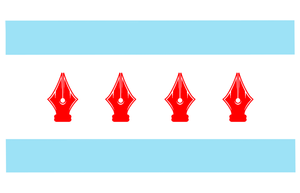 Atlas Stationers Sticker - Chicago Nib Flag