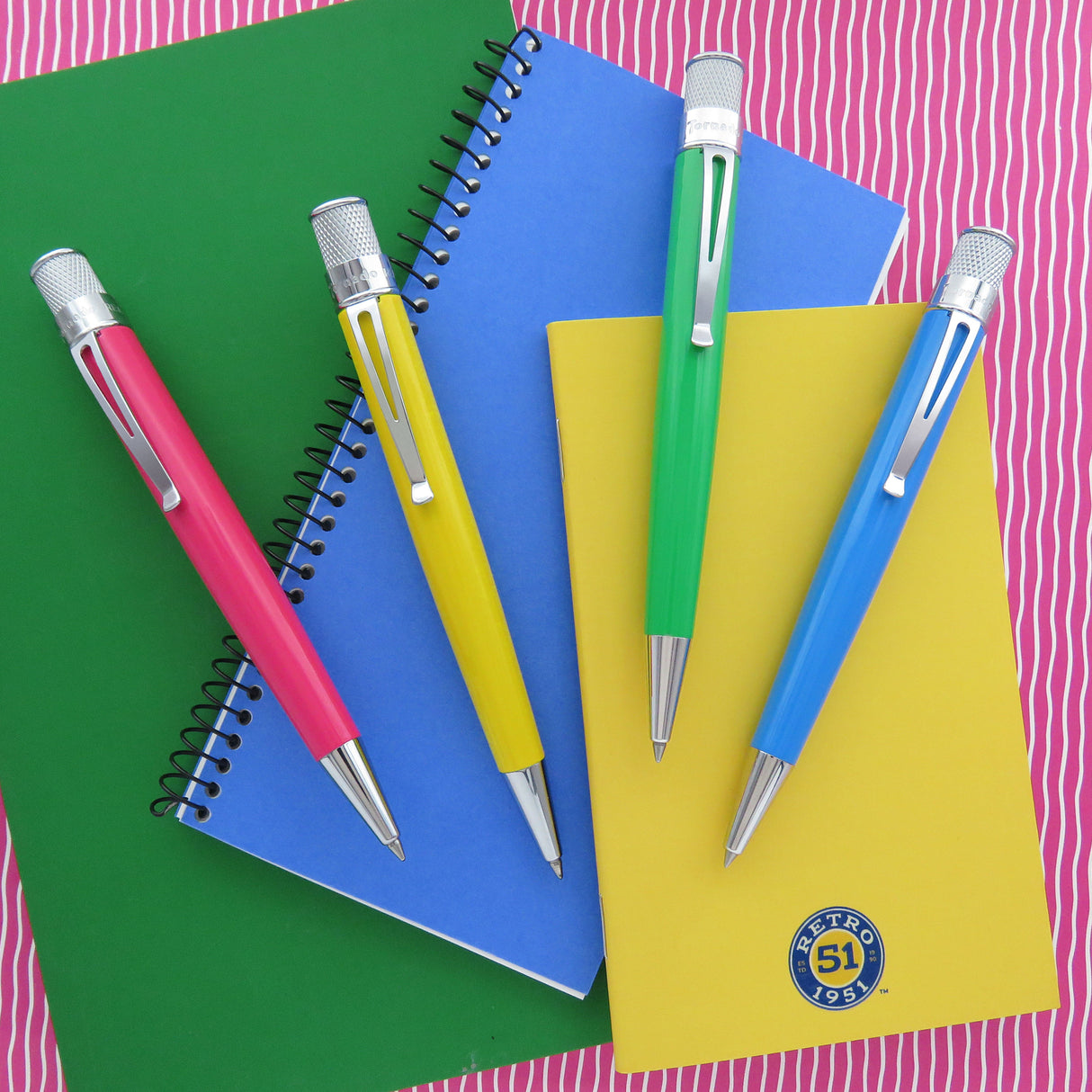 Retro 51 Tornado Colorwave Collection Rollerball Pen - Go Green