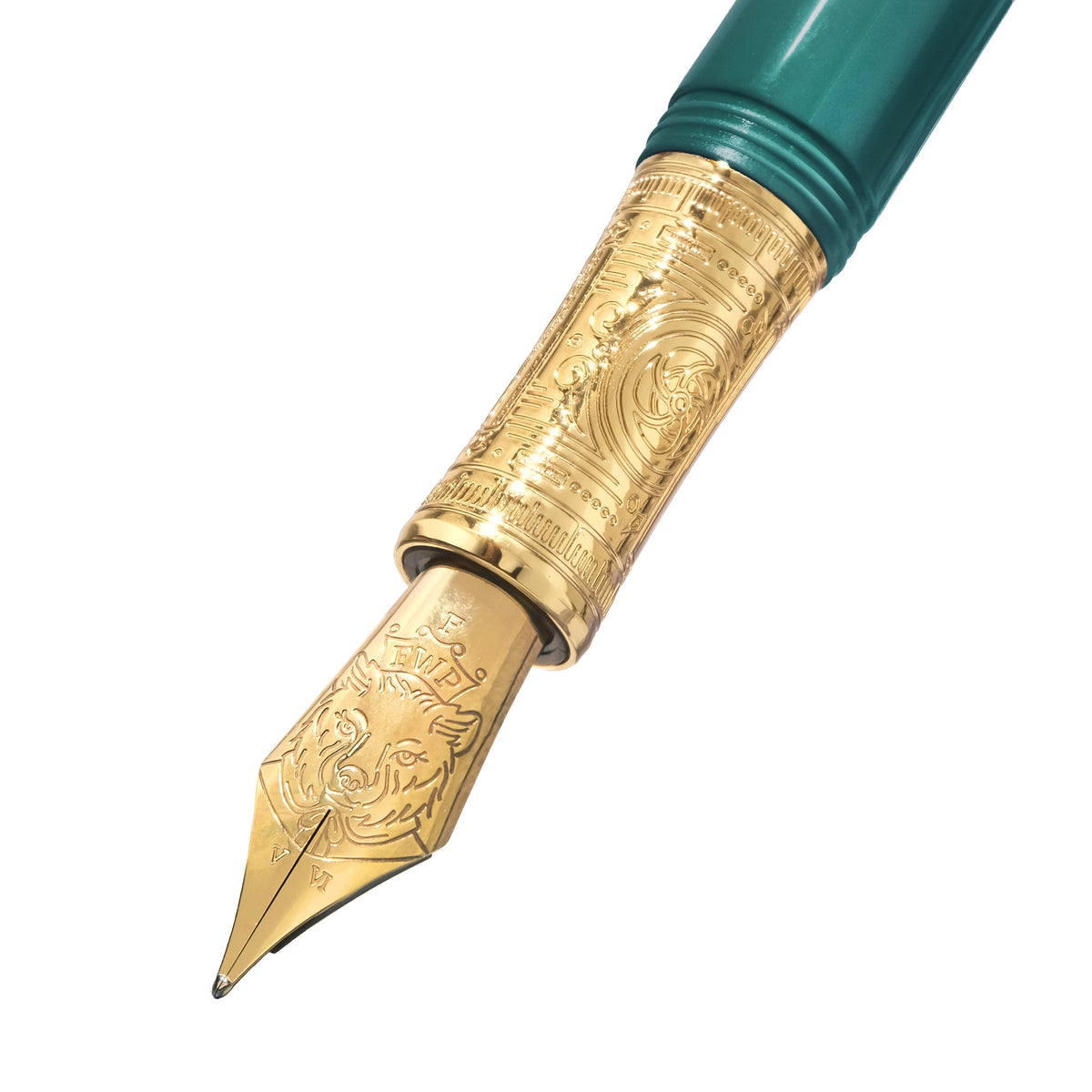Ferris Wheel Press Masque Fountain Pen and Ink Set - Teal - Fine Nib