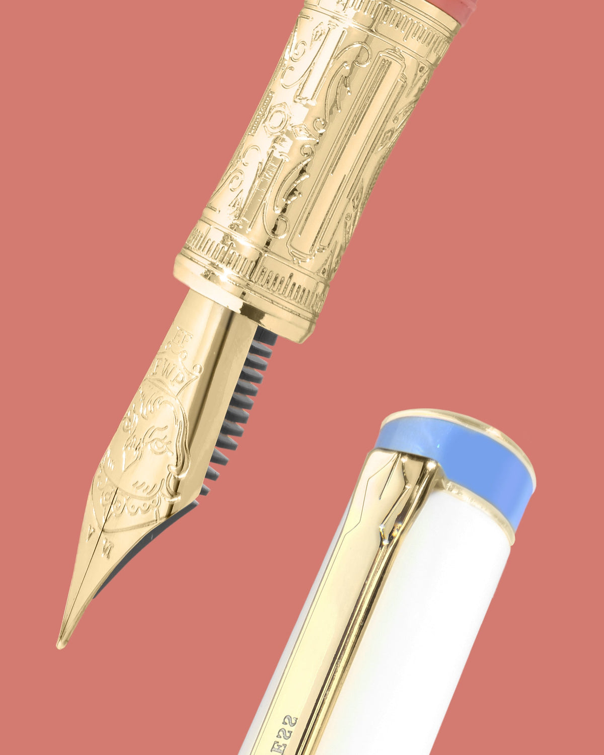Ferris Wheel Press Masque Fountain Pen and Ink Set - Coral