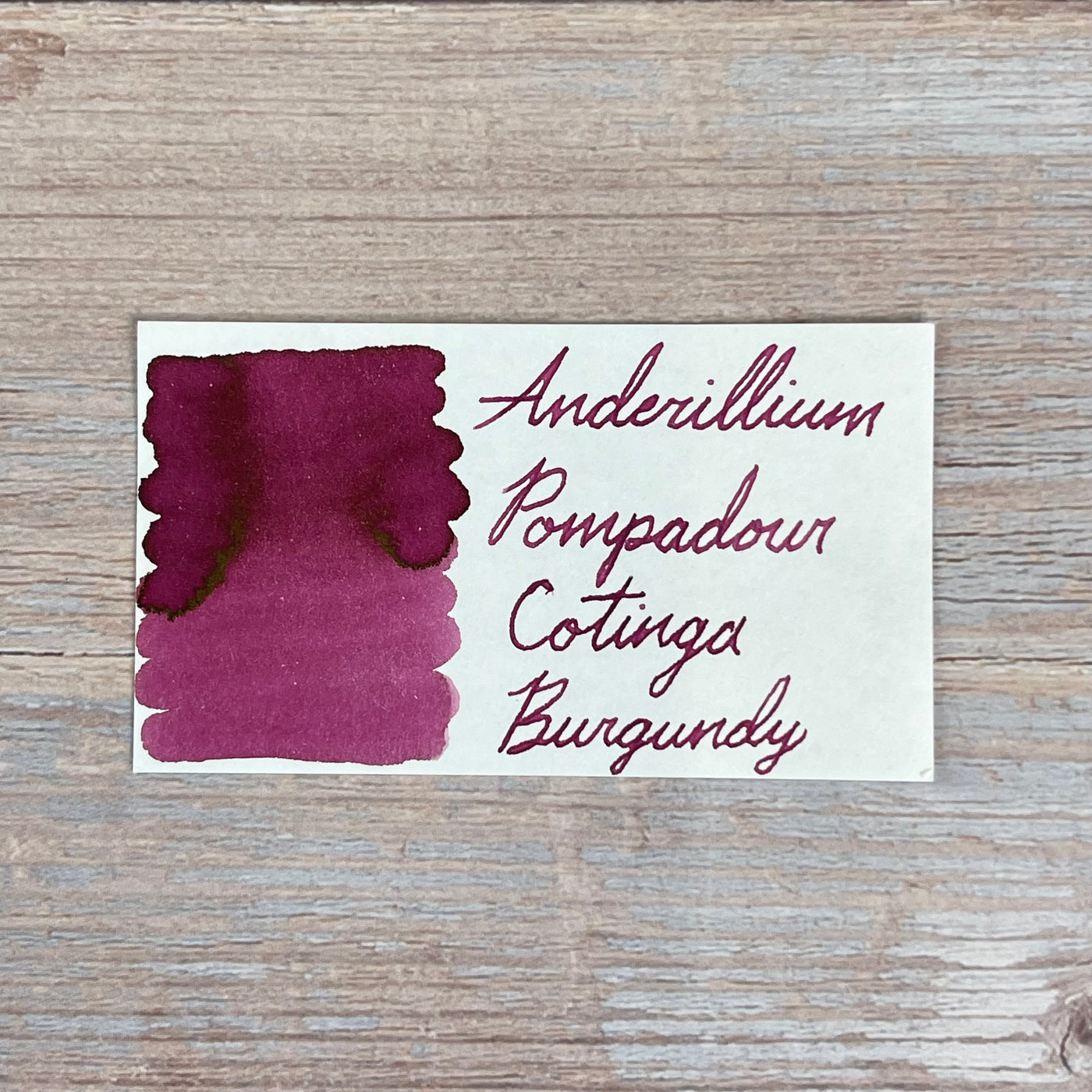 Anderillium Pompadour Cotinga Burgundy - 1.5 Oz Bottled Ink