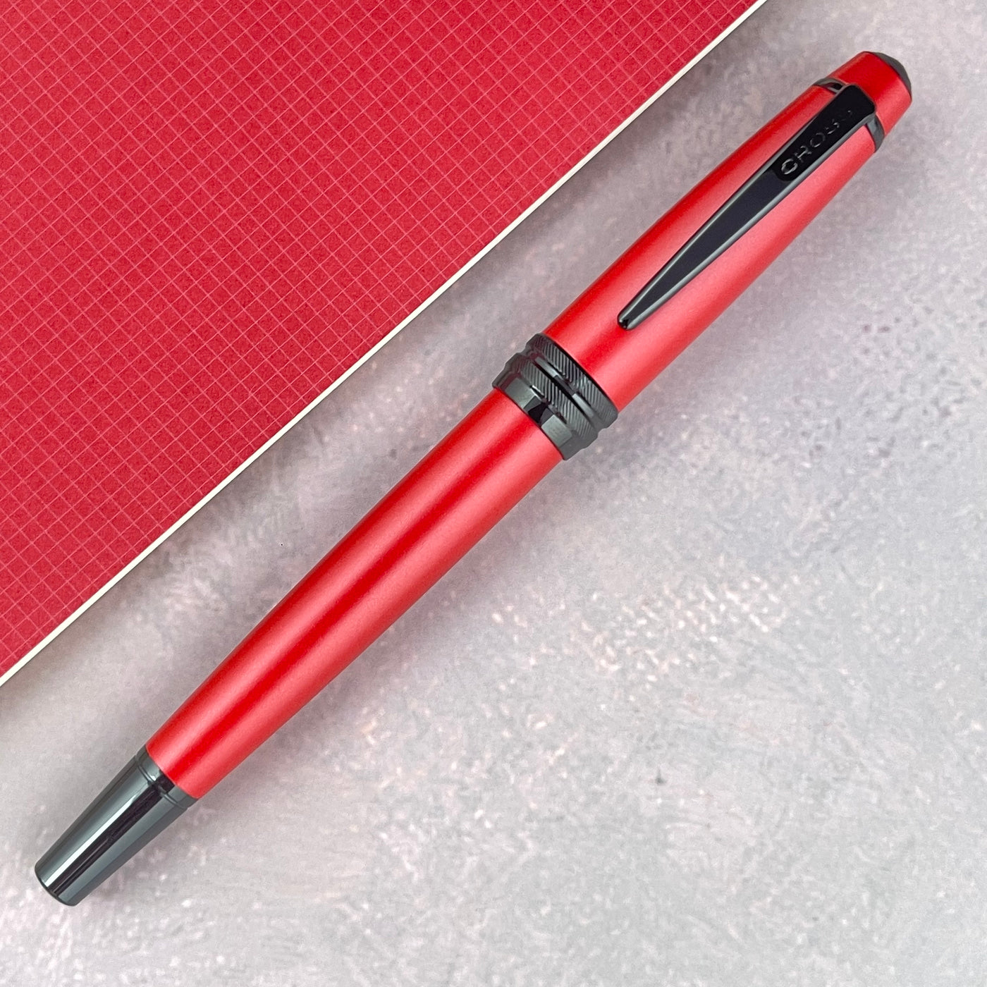 Cross Bailey Fountain Pen - Matte Red