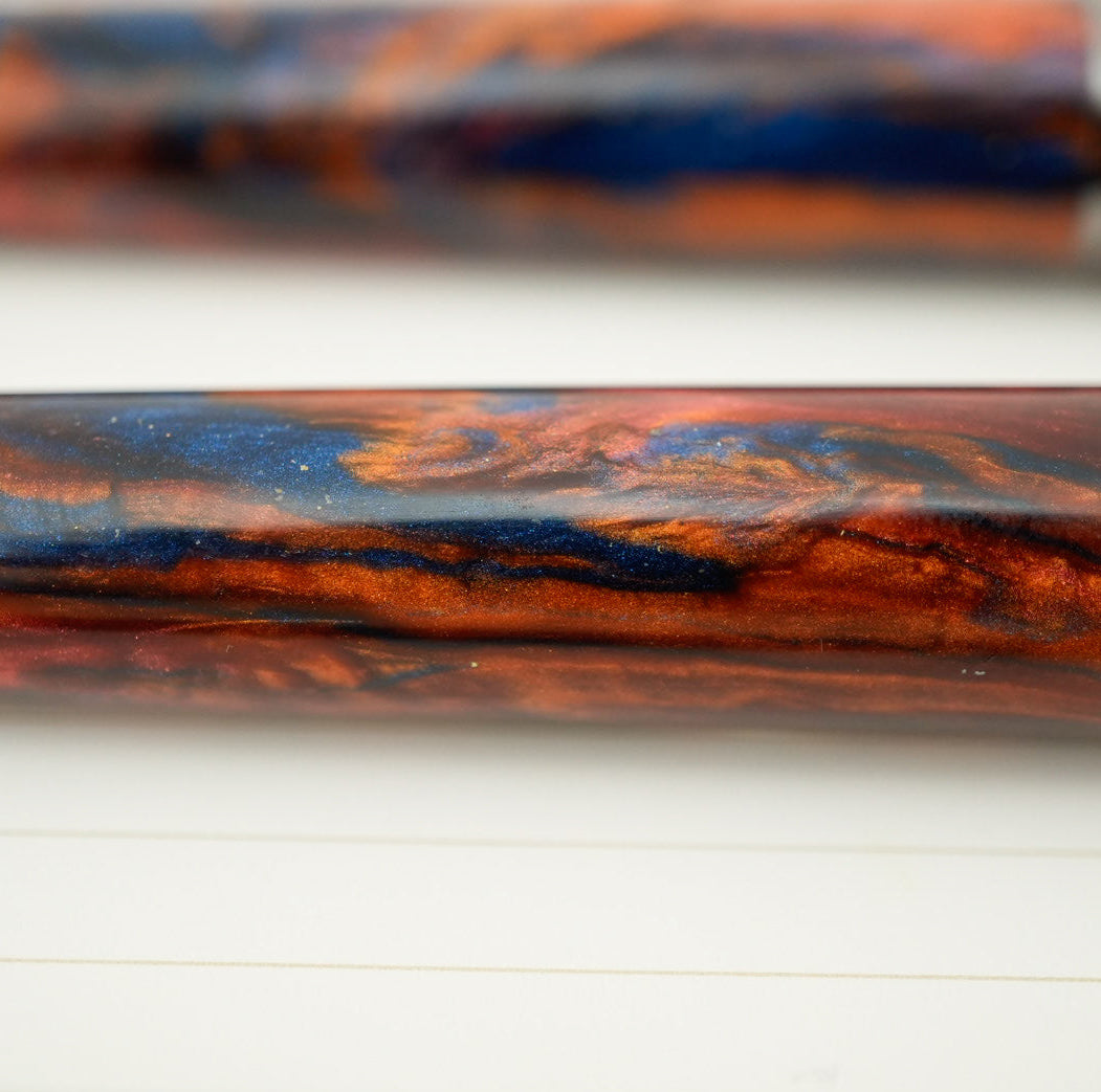 Delta Duna Rollerball Pen - Montana Sunset w/ Ruthenium Trim (Limited Edition)