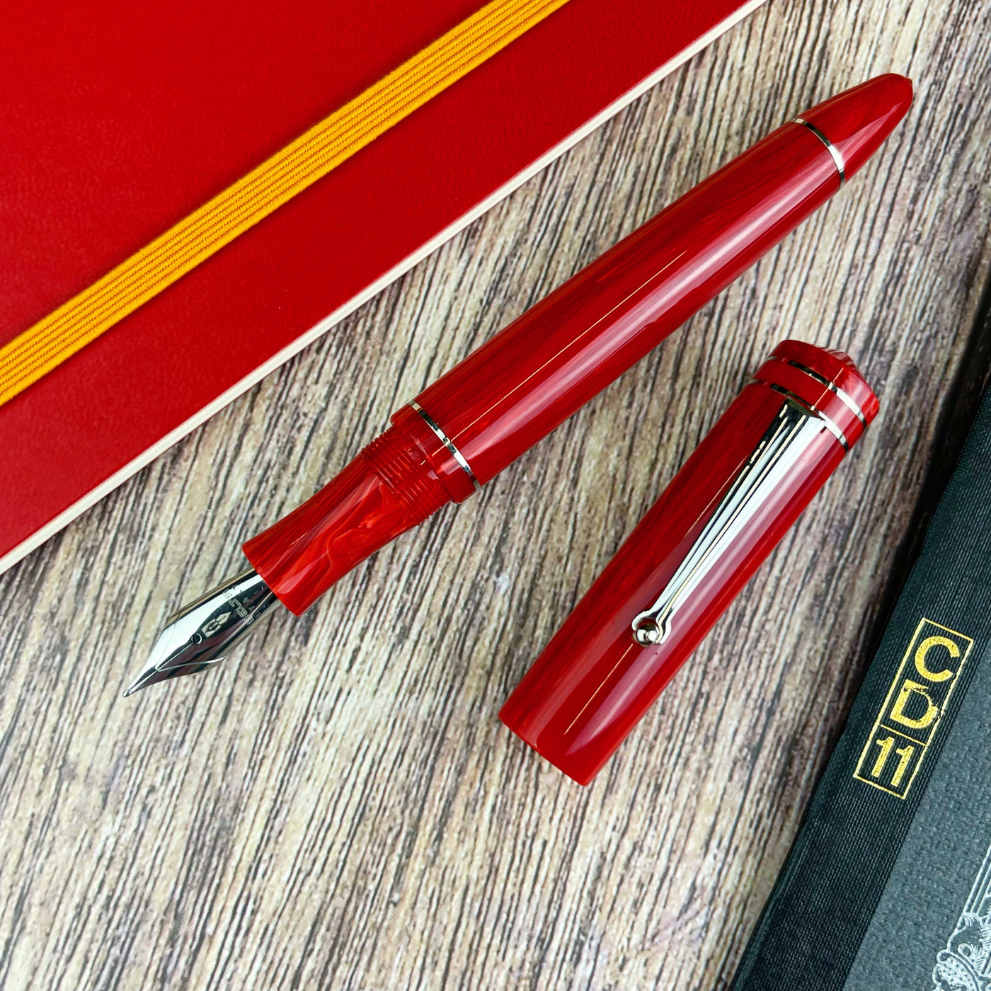 Delta Write Balance Fountain Pen - Red