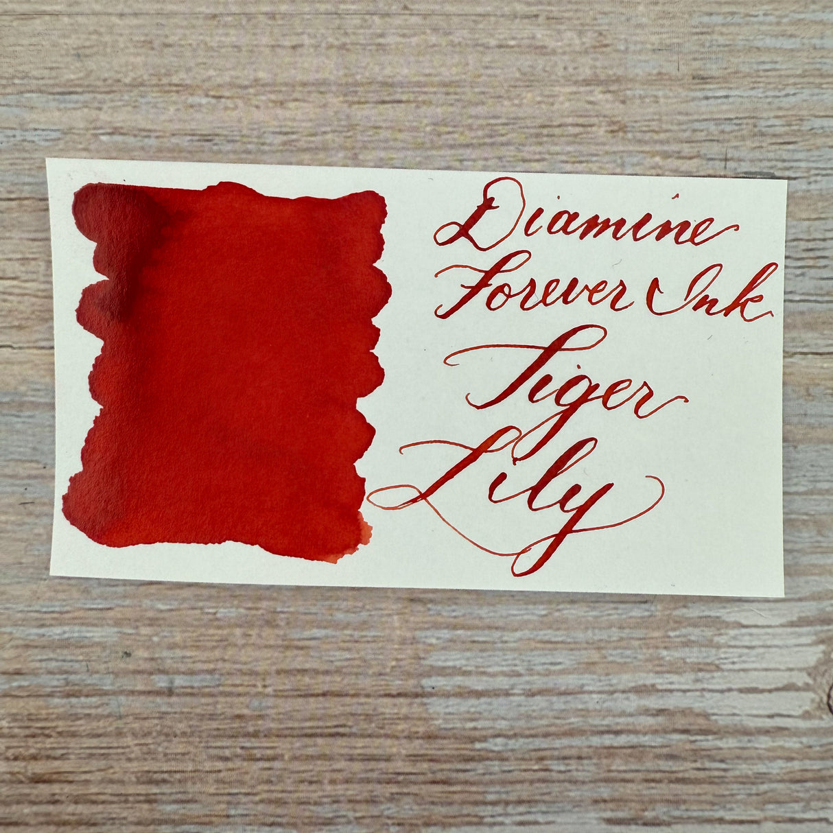 Diamine Forever Ink Tiger Lily - 50ml Bottled Ink