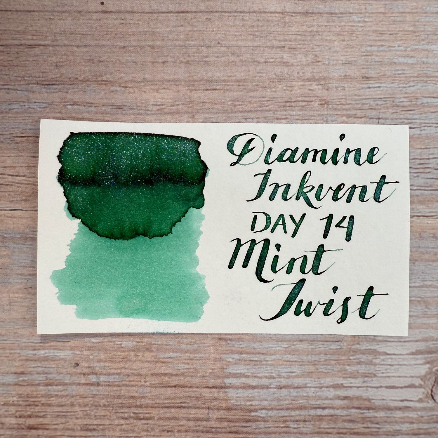 Diamine Inkvent Mint Twist - 50ml Bottled Ink