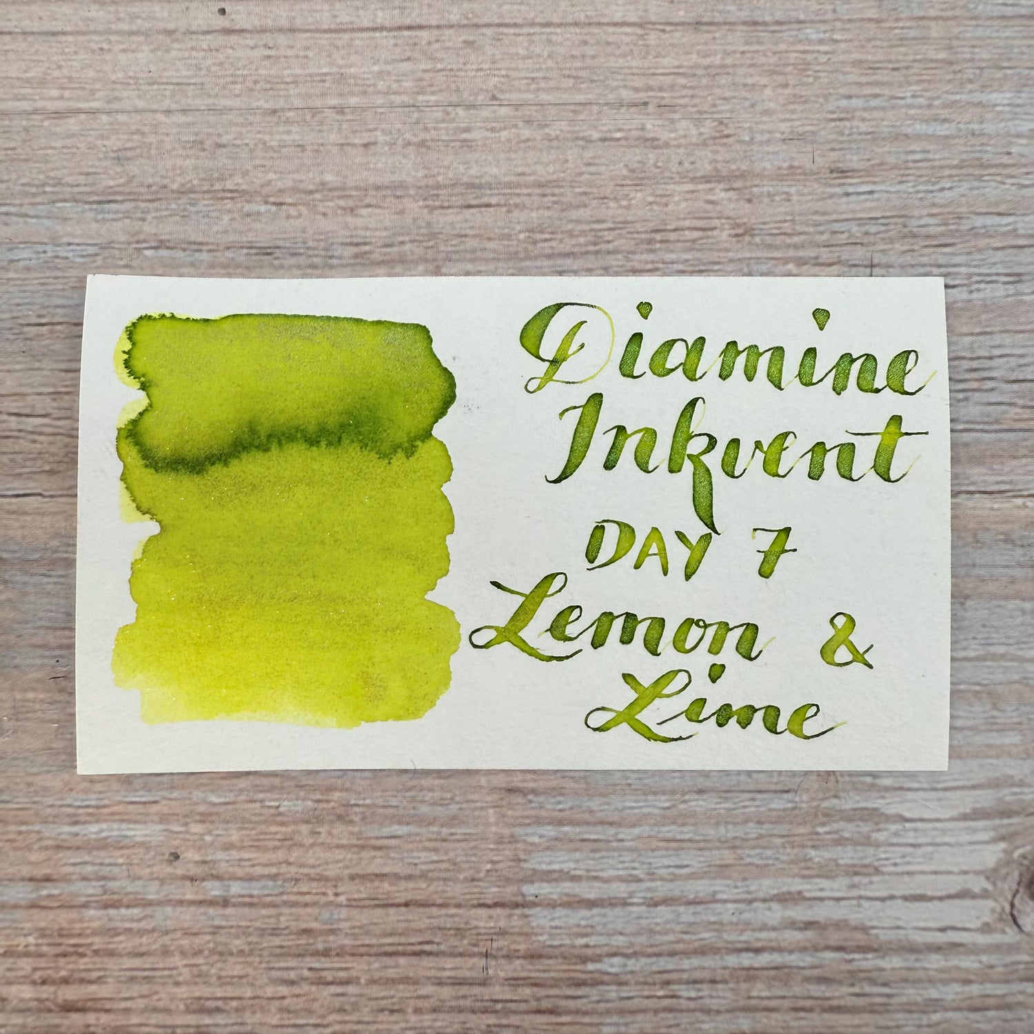 Diamine Inkvent Lemon & Lime - 50ml Bottled Ink