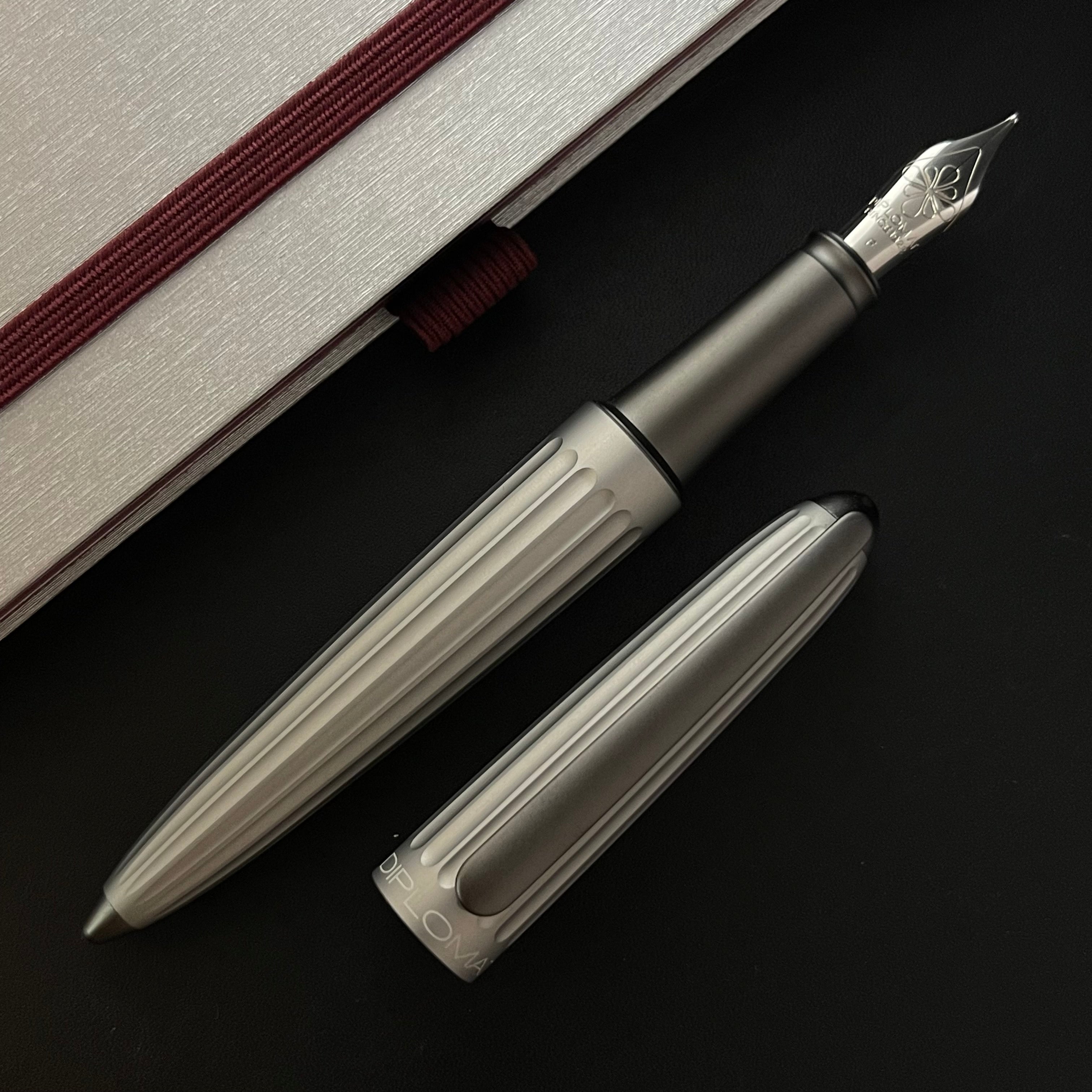 Diplomat Aero Fountain Pen - Grey – Atlas Stationers