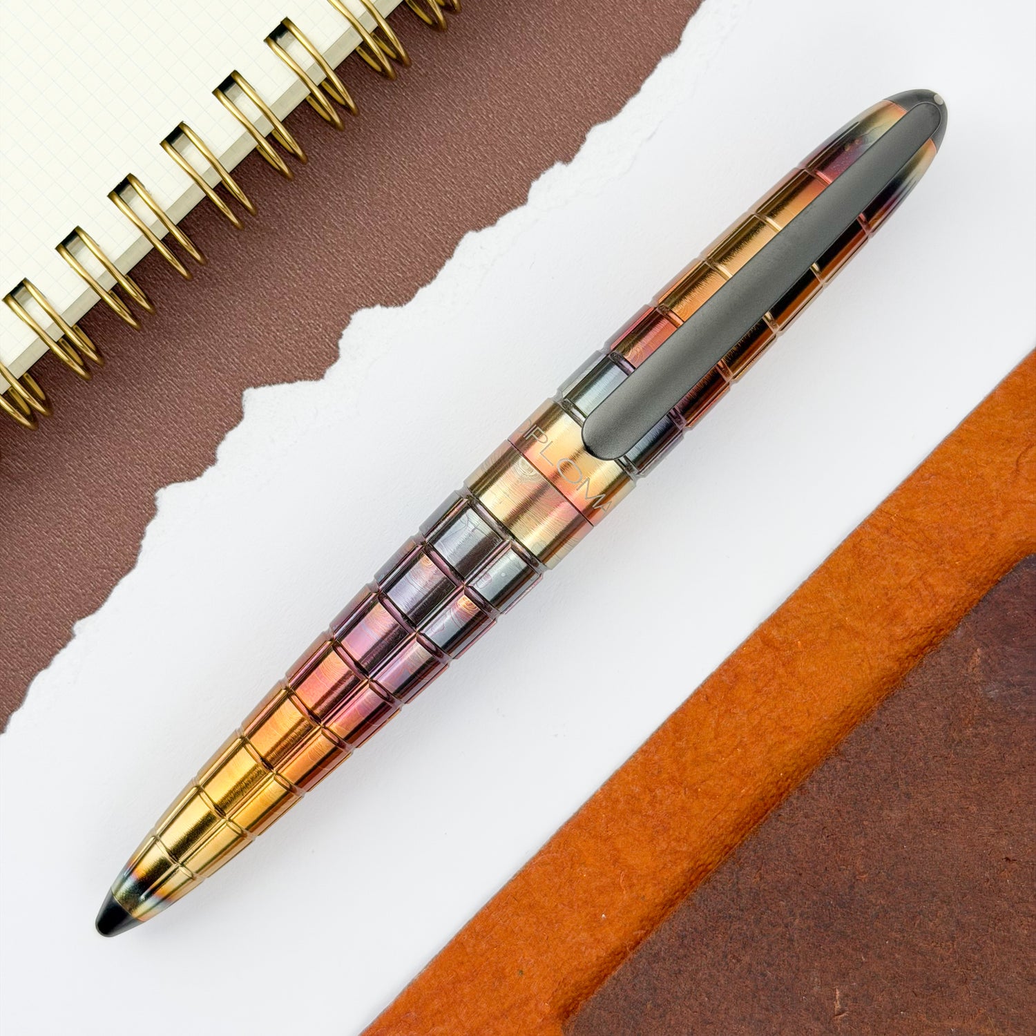Diplomat Aero Fountain Pen - Rhomb Flame (14kt Gold Nib)