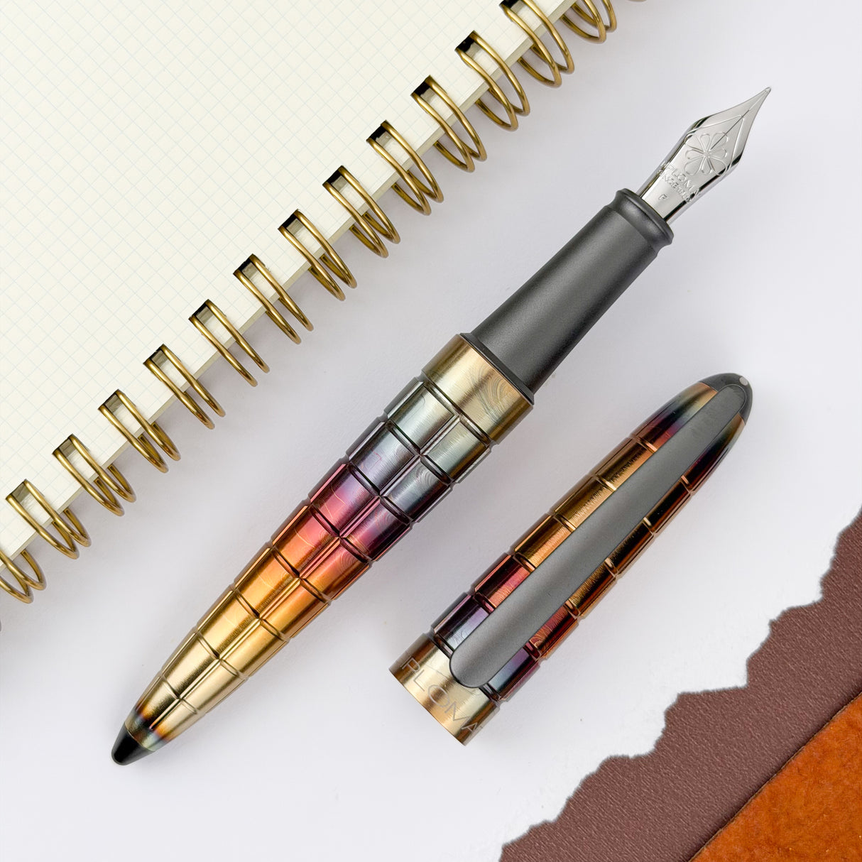 Diplomat Aero Fountain Pen - Rhomb Flame