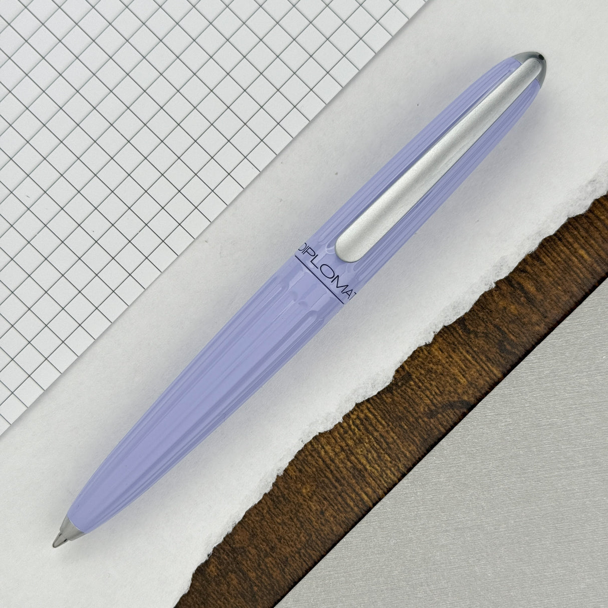 Diplomat Aero Ballpoint Pen - Periwinkle (Atlas Exclusive)