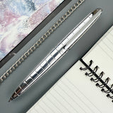 Diplomat Aero Fountain Pen - Rhomb Chrome