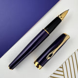 Diplomat Excellence A2 Rollerball Pen - Violet Rain w/ Gold Trim