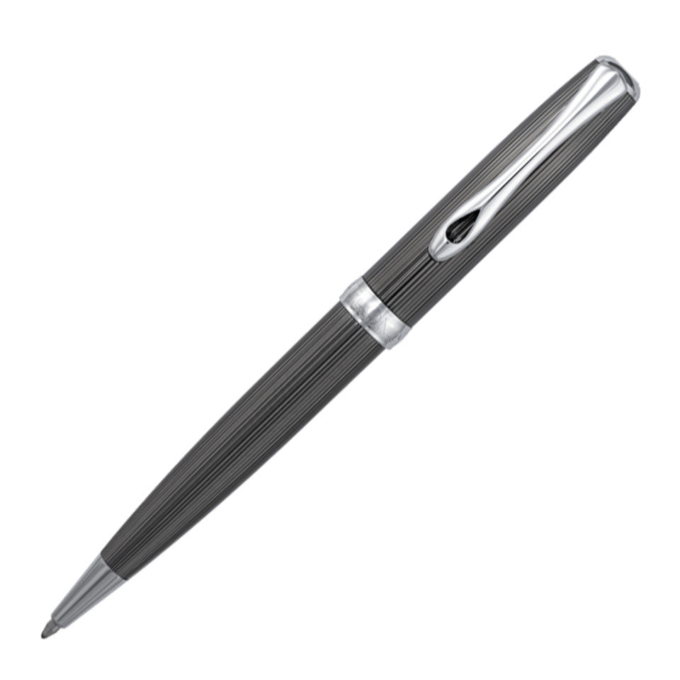 Diplomat Excellence A2 Ballpoint Pen - Black Guilloche w/ Chrome