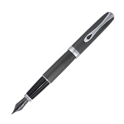 Diplomat Excellence A2 Fountain Pen - Black Guilloche w/ Chrome