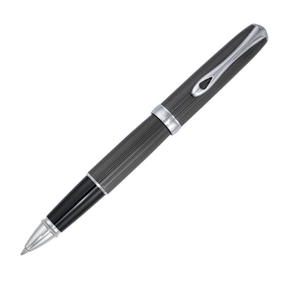 Diplomat Excellence A2 Rollerball Pen - Black Guilloche w/ Chrome