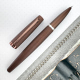Diplomat Viper Rollerball Pen - Brown Guilloche