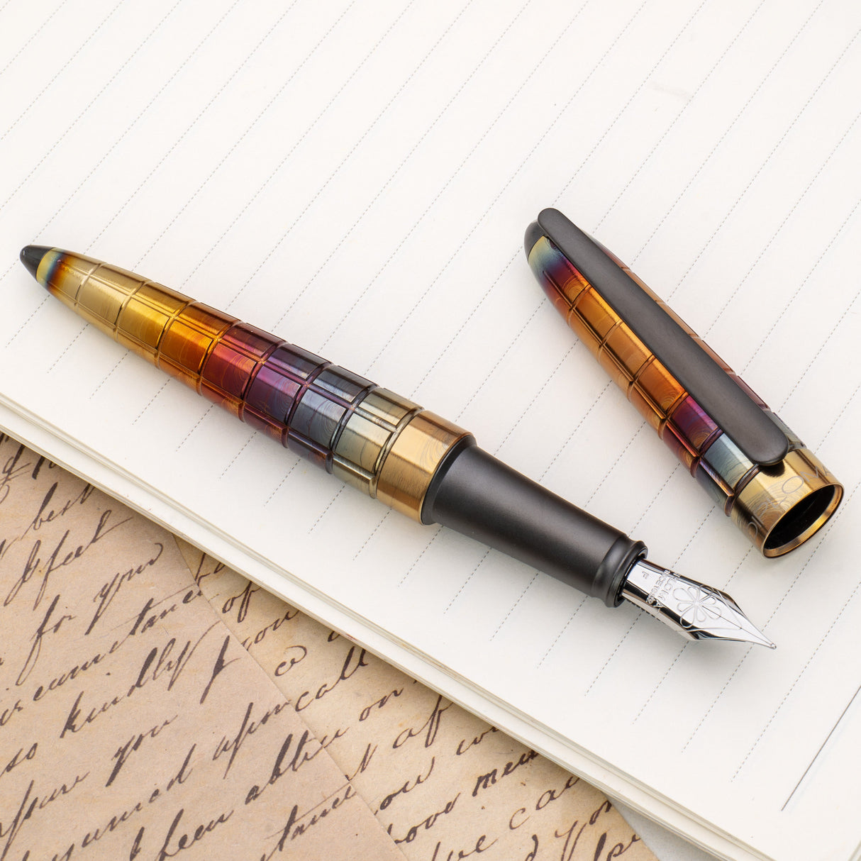 Diplomat Aero Rhomb Flame Fountain Pen