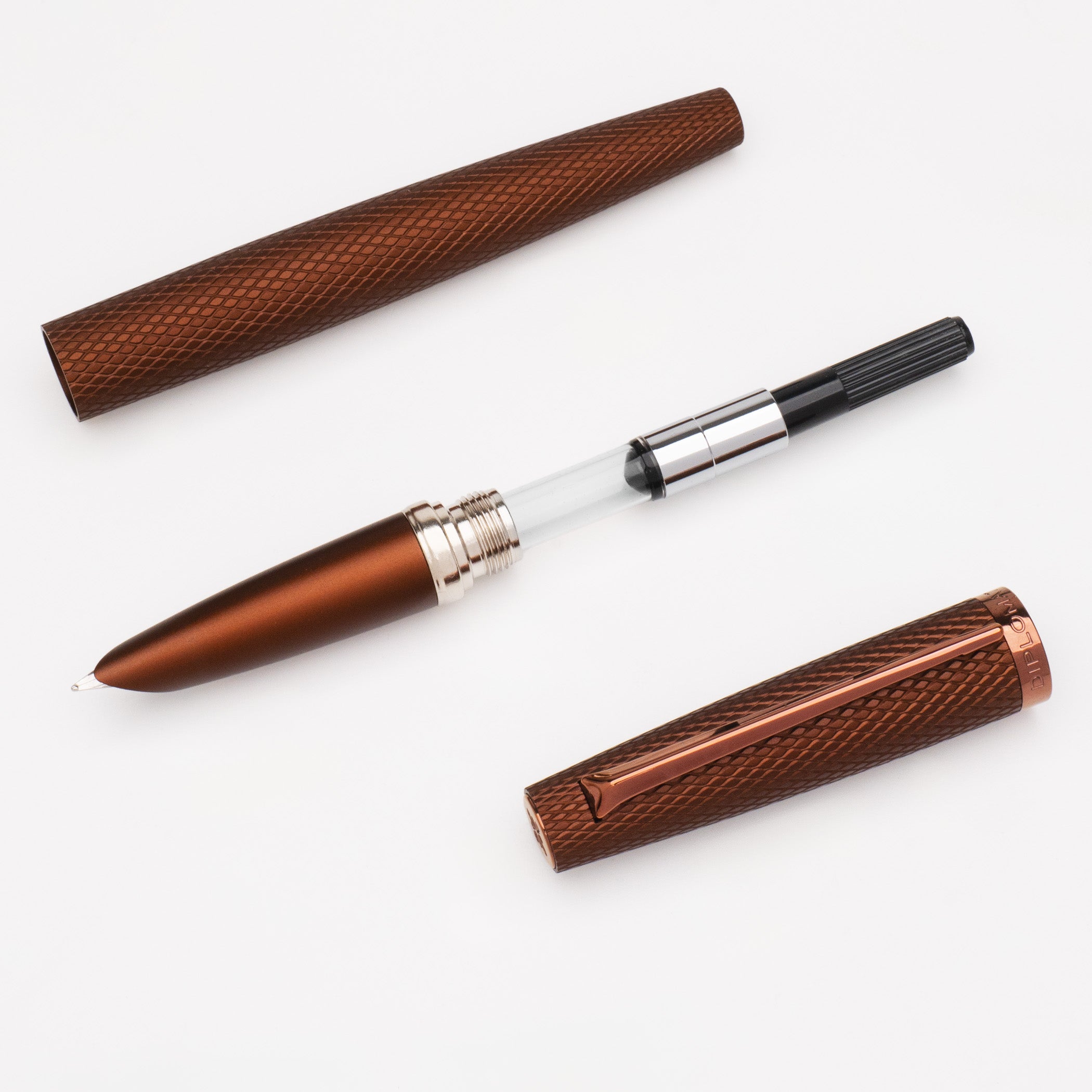 Diplomat Viper Fountain Pen - Brown Guilloche – Atlas Stationers