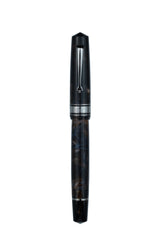 Omas Bologna Galassia Fountain Pen - Ruthenium Trim