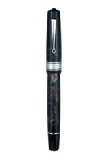 Omas Bologna Galassia Fountain Pen - Silver Trim