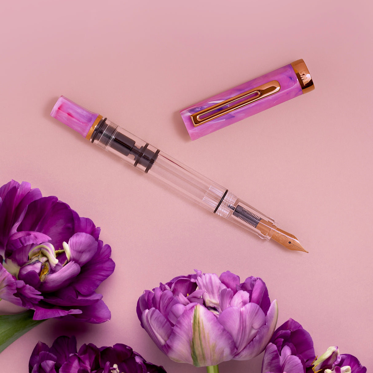 TWSBI Eco Fountain Pen - Fluorite Purple w/ Bronze
